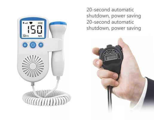 Portátil 	Monitor fetal de Doppler del bolsillo del bebé del monitor de corazón de Doppler para el embarazo