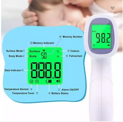 Termómetro infrarrojo de la temperatura de la fiebre del arma del termómetro de la temperatura de Touchless