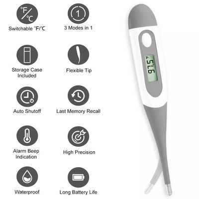 Termómetro de Digitaces adulto de la fiebre de la axila del axila de la prueba del bebé del niño rectal oral portátil del niño