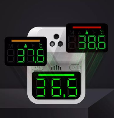 No entre en contacto con el instante infrarrojo montado en la pared de la frente del termómetro de la temperatura del LED Digital que lee la exhibición