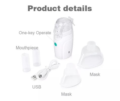 Droga portátil Mesh Nebulizer Machine de la tos de la máscara de los nebulizadores del PDA del hogar