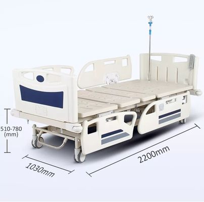 Cinco cama médica ajustable eléctrica del paciente ICU de la cama del oficio de enfermera de la función ICU