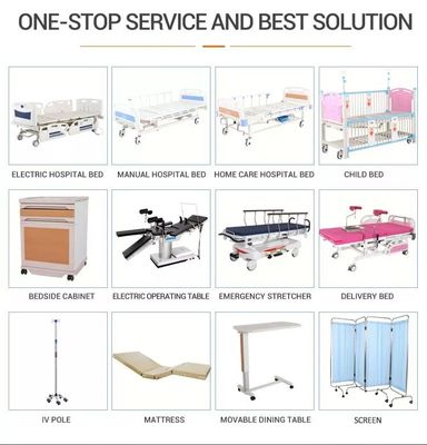 Cama de hospital manual multifuncional del oficio de enfermera de Homecare con el retrete