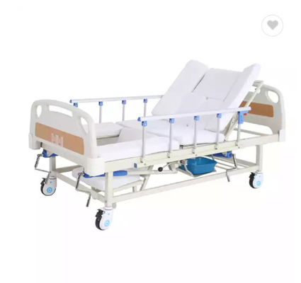 Cama del oficio de enfermera de los cuidados en casa del hospital Multifunction Cama De Manual Medical con el retrete