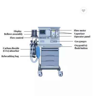 Máquina portátil de Anasthetic Anasthesia de la anestesia del equipamiento médico del hospital ICU