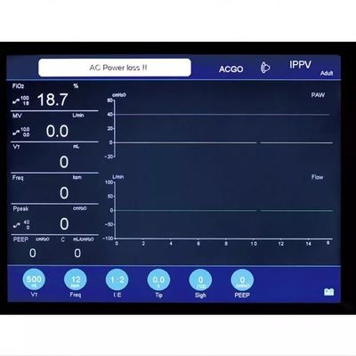 Portable Maquina De Anestesia máquina de la anestesia de la pantalla LCD de 10,4 pulgadas