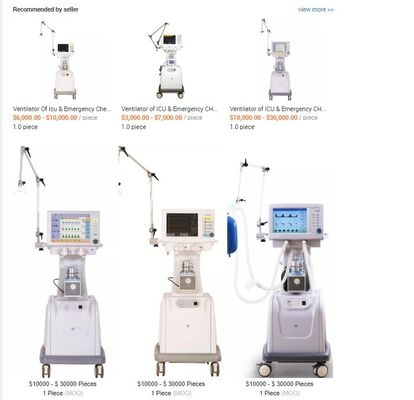 Hospital de respiración de la máquina de ICU del ventilador de la máquina del respirador casero de la emergencia