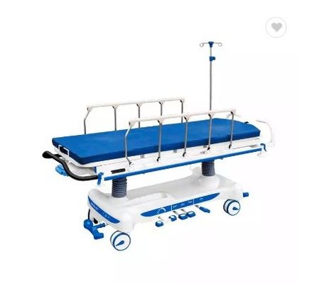 Coche del muelle del transporte de la emergencia de la mesa de operaciones de la barandilla del ABS para el hospital