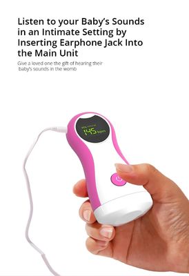 Monitor del latido del corazón del bebé del equipo de Mini Prenatal Fetal Doppler Ultrasound