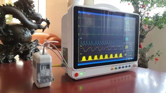 Vital Signs Patient Monitor 15 cabecera médica Nibp SPO2 Ecg del multiparámetro ICU de la pulgada