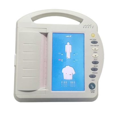 Canal 12 7 ventaja del estándar 12 del electrocardiógrafo de la máquina de la pantalla táctil de la pulgada ECG