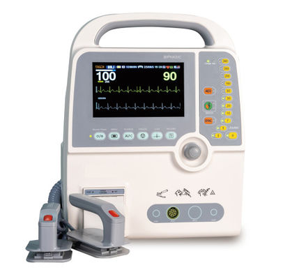 Desfibrilador externo automático bifásico médico Desfibrilador AED con monitor