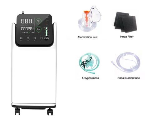 Concentrador de oxígeno para pacientes con flujo grande de respirónica médica industrial 5L