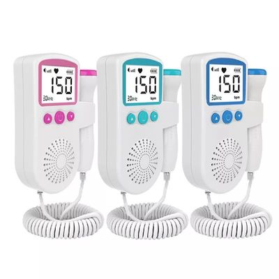 Portátil 	Monitor fetal de Doppler del bolsillo del bebé del monitor de corazón de Doppler para el embarazo