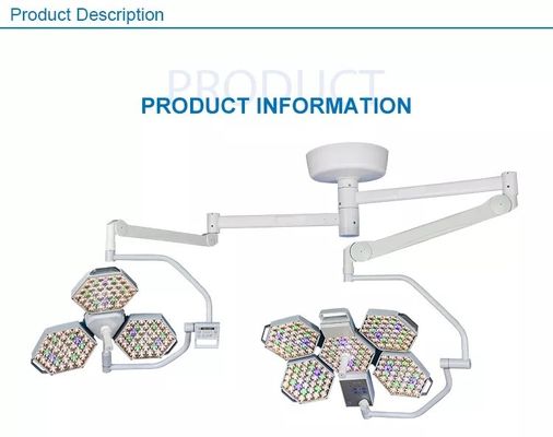 Ajuste la lámpara quirúrgica Shadowless del techo de la lámpara LED del alto grado de la temperatura de color