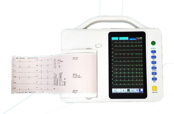 6 canales Máquina de ECG Electrocardiógrafo Pantalla táctil